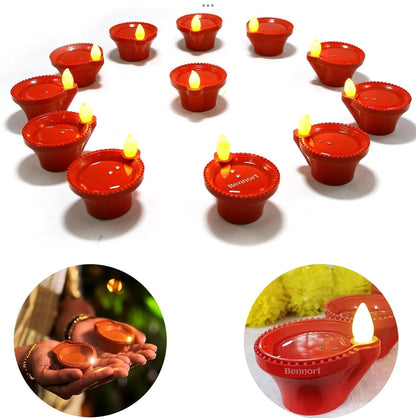 LED Light Water Sensor Diyas Plastic with, Ambient Lights, (Pack of 6/12/18/24)